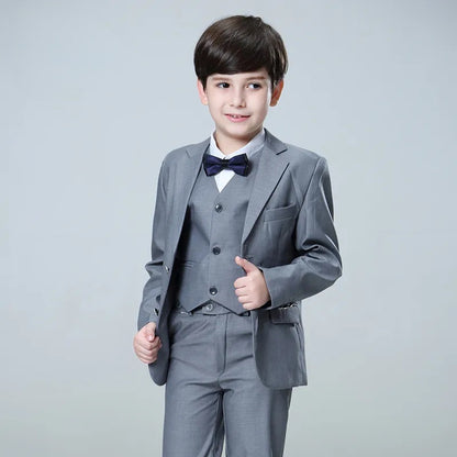 Classic light grey suit set