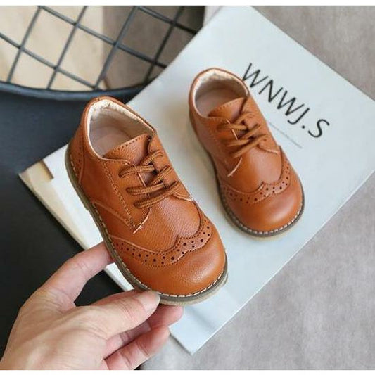 Brown Slip-on Oxford Shoes