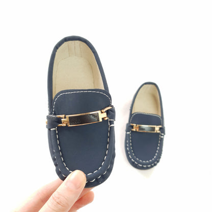 Navy loafers