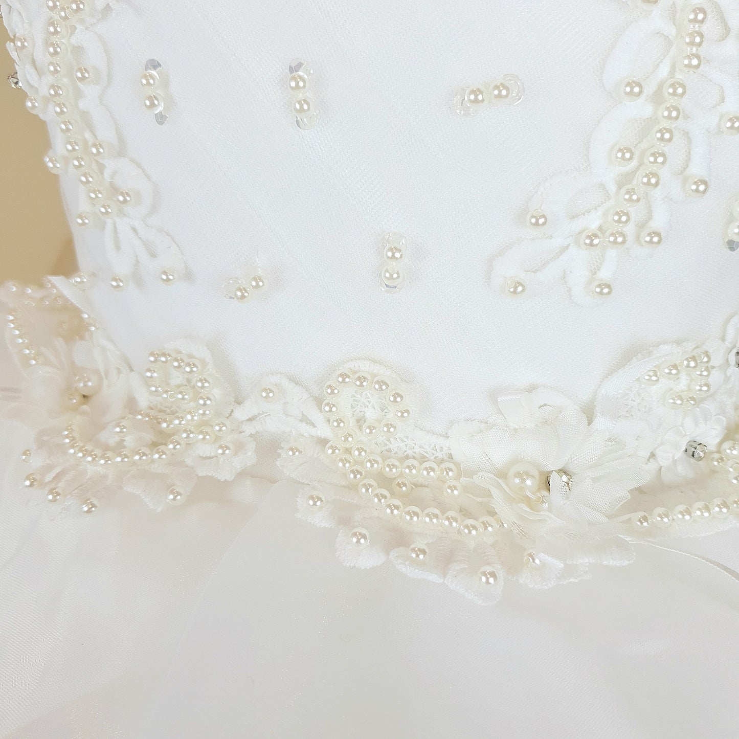 Ruffle high-low white dress