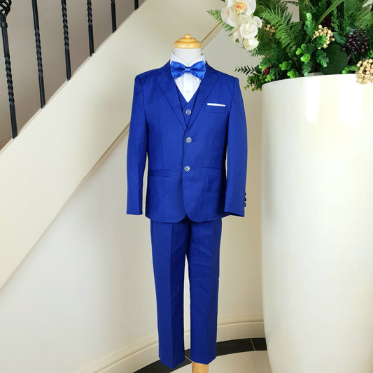 Classic royal blue suit set