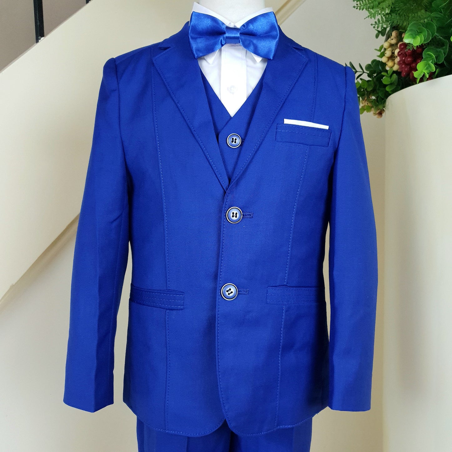 Classic royal blue suit set